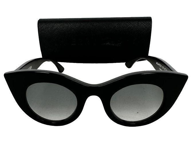 Gafas de sol Melancoly 101 Cat-Eye en acetato negro de Thierry Lasry - vista 10