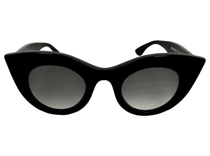 Gafas de sol Melancoly 101 Cat-Eye en acetato negro de Thierry Lasry - vista 2