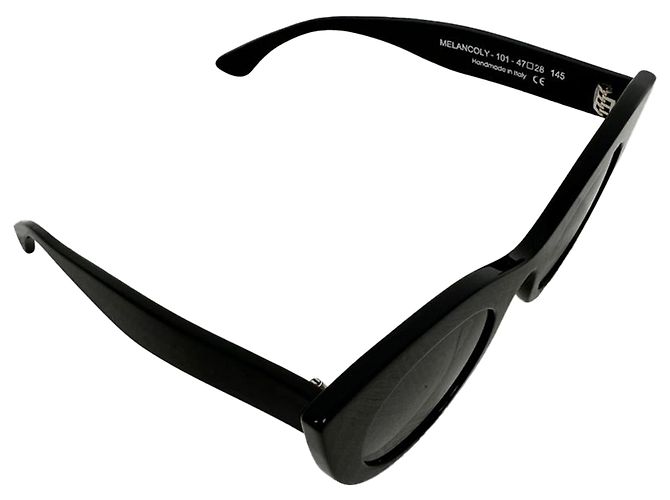 Gafas de sol Melancoly 101 Cat-Eye en acetato negro de Thierry Lasry - vista 3