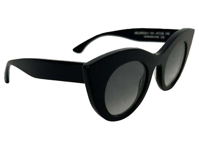 Gafas de sol Melancoly 101 Cat-Eye en acetato negro de Thierry Lasry - vista 4