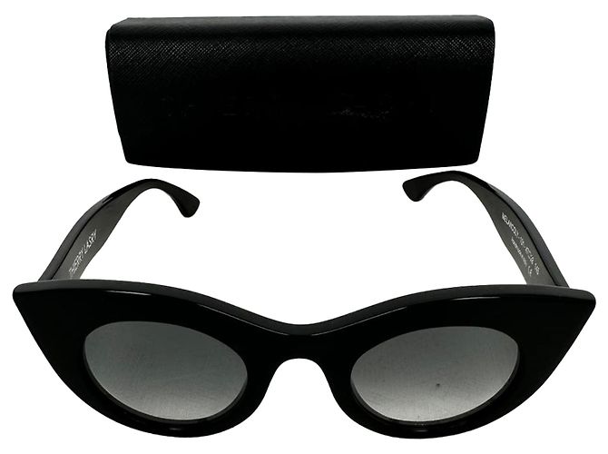 Gafas de sol Melancoly 101 Cat-Eye en acetato negro de Thierry Lasry - vista 9
