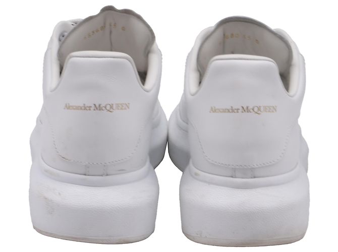 Sneakers Oversized Platform Alexander McQueen in pelle bianca Bianco Crudo - vista 3