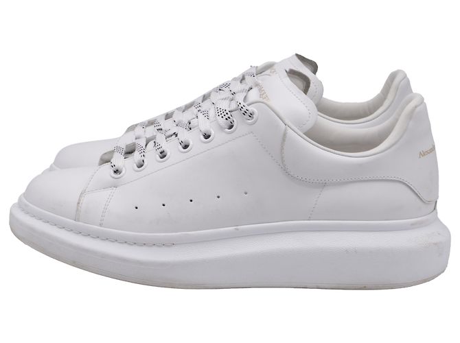 Sneakers Oversized Platform Alexander McQueen in pelle bianca Bianco Crudo - vista 4