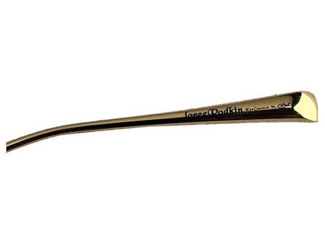 Autre Marque Occhiali da sole Jacklyn Cat-Eye di Loree Rodkin in metallo oro D'oro - vista 10