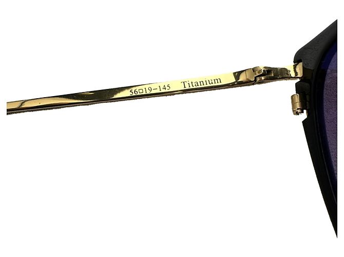 Autre Marque Occhiali da sole Jacklyn Cat-Eye di Loree Rodkin in metallo oro D'oro - vista 12