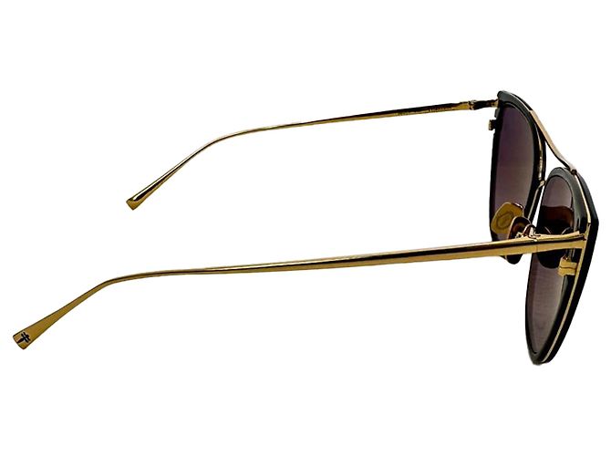 Autre Marque Occhiali da sole Jacklyn Cat-Eye di Loree Rodkin in metallo oro D'oro - vista 4