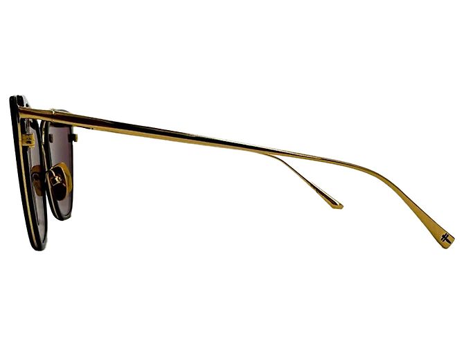 Autre Marque Occhiali da sole Jacklyn Cat-Eye di Loree Rodkin in metallo oro D'oro - vista 7