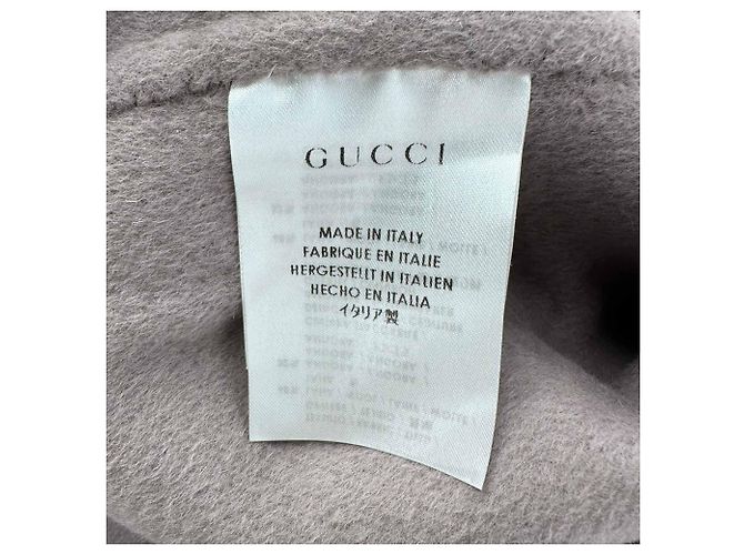 Blazer con cinturón Gucci en lana gris - vista 16