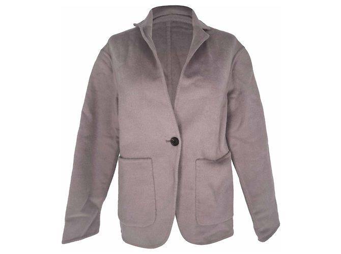 Blazer con cinturón Gucci en lana gris - vista 6