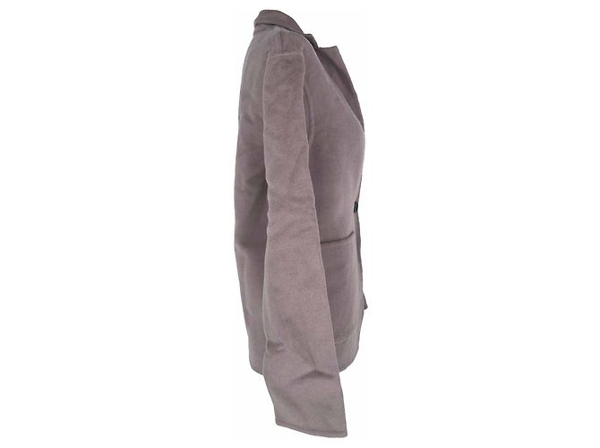 Blazer con cinturón Gucci en lana gris - vista 7