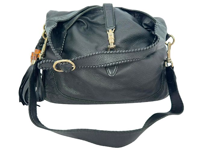 Borsa a tracolla Gucci Large New Jackie in pelle nera Nero - vista 2