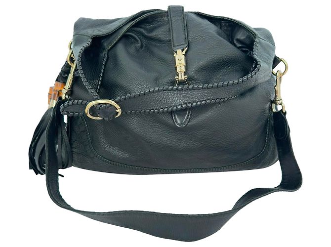 Borsa a tracolla Gucci Large New Jackie in pelle nera Nero - vista 3