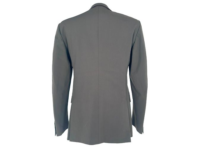 Prada Single-Breasted Blazer with Pockets in Brown Polyester - view 4