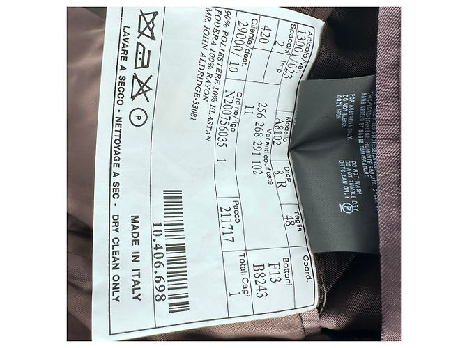 Prada Single-Breasted Blazer with Pockets in Brown Polyester - view 8