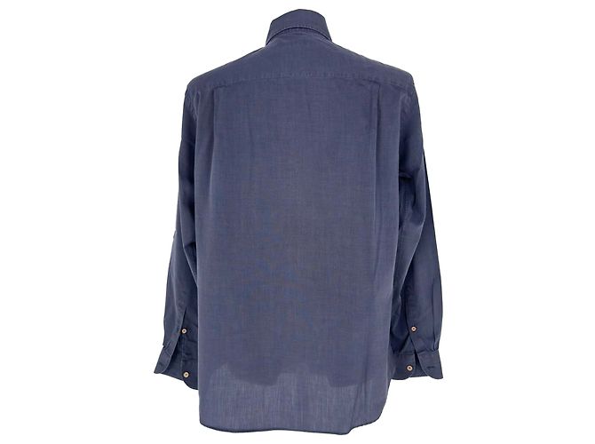 Giorgio Armani Le Collezioni Button-Down-Hemd aus schwarzer Baumwolle - Ansicht 3