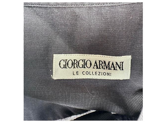 Giorgio Armani Le Collezioni Button-Down-Hemd aus schwarzer Baumwolle - Ansicht 4