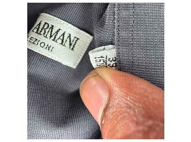 Giorgio Armani Le Collezioni Button-Down-Hemd aus schwarzer Baumwolle - Ansicht 5