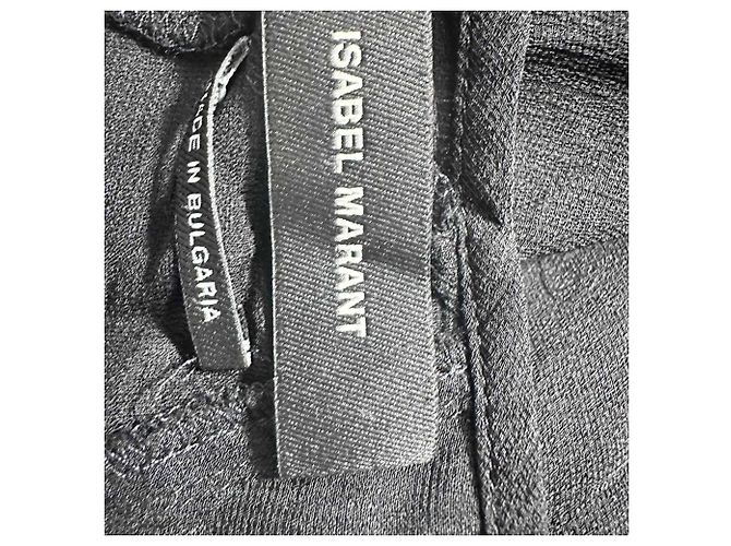 Camicetta Isabel Marant in cotone nero - vista 4