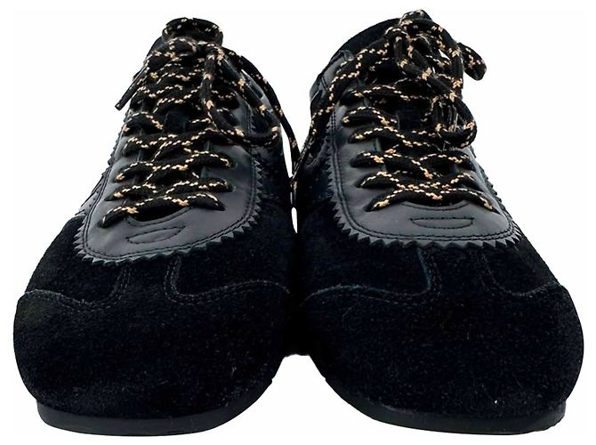 Sneakers Dries Van Noten in scamosciato nero - vista 2
