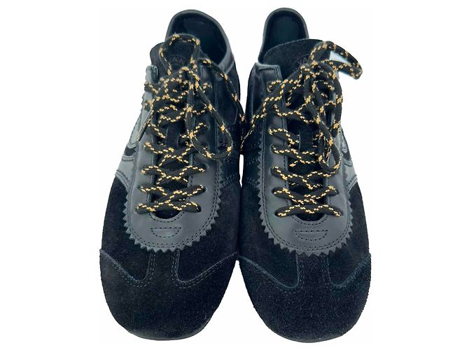 Sneakers Dries Van Noten in scamosciato nero - vista 3