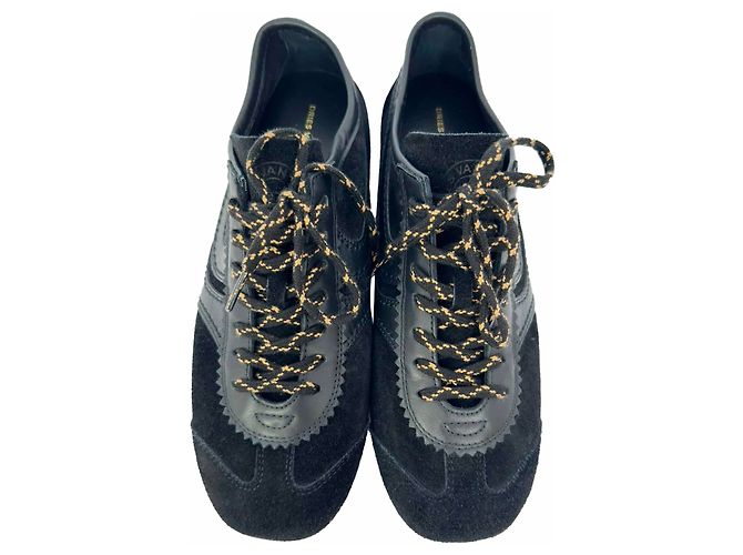 Sneakers Dries Van Noten in scamosciato nero - vista 4