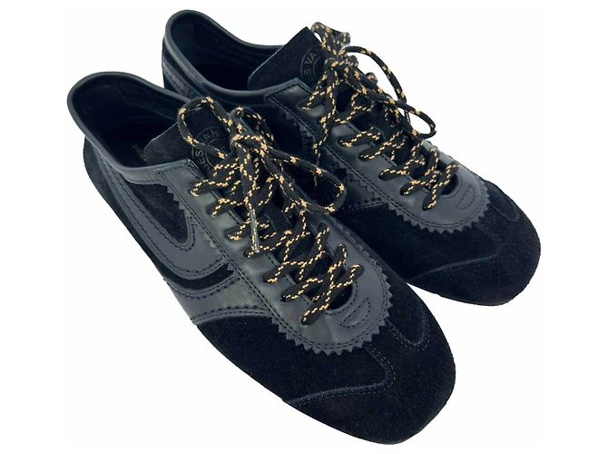 Sneakers Dries Van Noten in scamosciato nero - vista 5