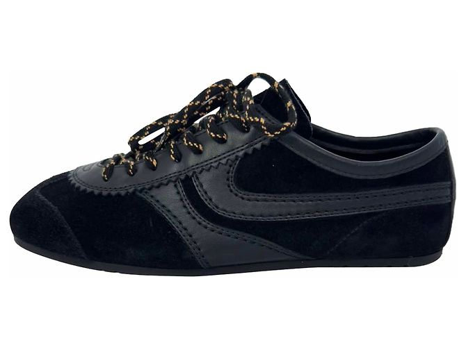Sneakers Dries Van Noten in scamosciato nero - vista 6