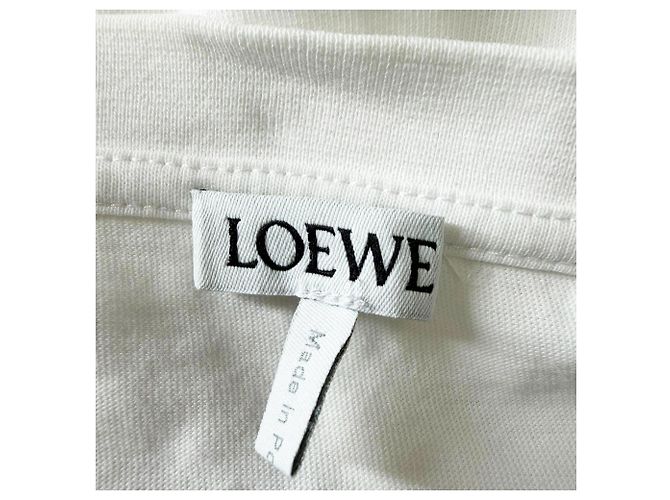 Camiseta Loewe Anagram en algodón blanco Crudo - vista 5