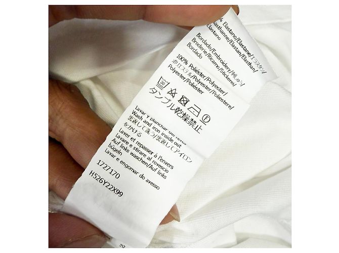 Camiseta Loewe Anagram en algodón blanco Crudo - vista 8