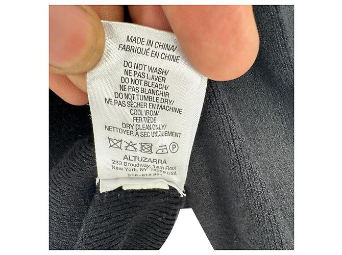 Autre Marque Altuzarra Pullover mit Herz-Ausschnitt aus schwarzer Viskose - Ansicht 7
