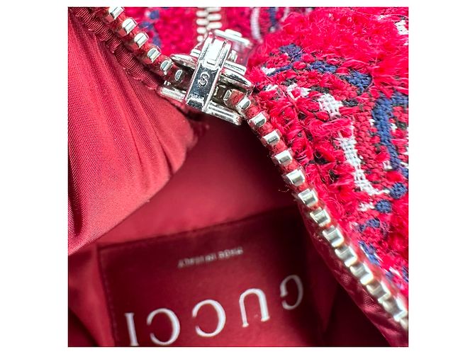 Gucci GG Shadow Tweed Bomberjacke in Rot aus Wolle - Ansicht 7