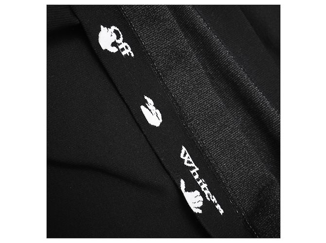 Off White Nahtloses Off-White Athletic Off Stamp Kleid aus schwarzem Polyamid - Ansicht 8