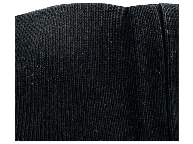 Gucci Kapuzenpullover mit Pailletten-Logo aus schwarzer Baumwolle - Ansicht 7