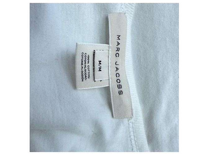 Camiseta Marc Jacobs de algodón blanco con lazo bordado y lentejuelas - vista 5