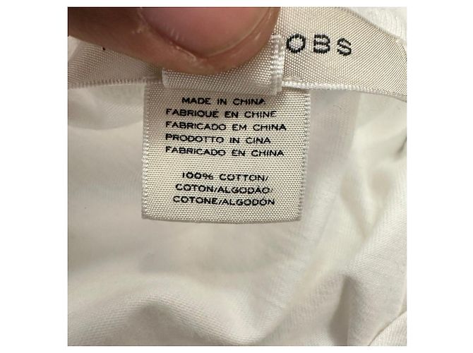 Camiseta Marc Jacobs de algodón blanco con lazo bordado y lentejuelas - vista 6