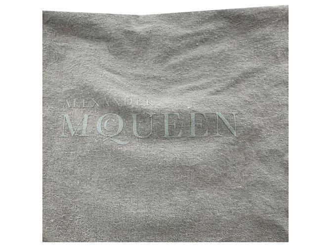 Ceinture ornée en daim noir Alexander McQueen - vue 12