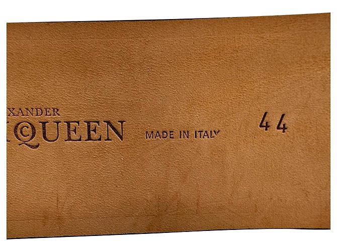 Ceinture ornée en daim noir Alexander McQueen - vue 5