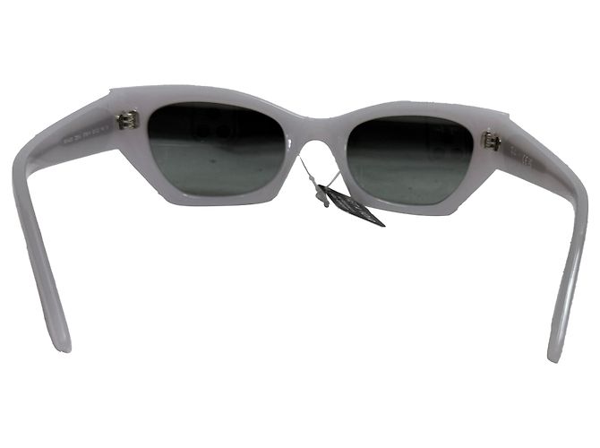 Gafas de sol Ray-Ban Zena Cat-Eye en acetato blanco - vista 4