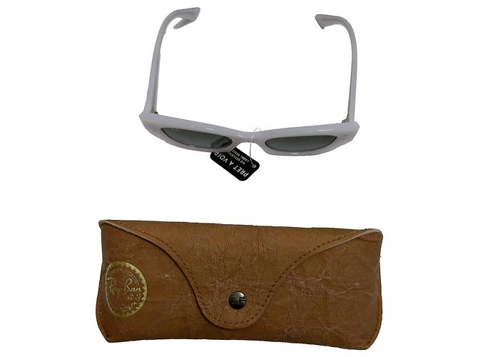 Gafas de sol Ray-Ban Zena Cat-Eye en acetato blanco - vista 7