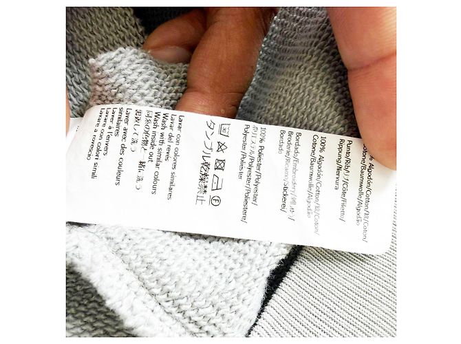 Loewe Sweatshirt mit besticktem Logo aus grauer Baumwolle - Ansicht 7