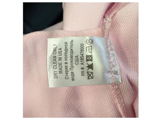 Autre Marque Vestido camisa mini de piqué de algodón rosa Brandon Maxwell Castaño - vista 9