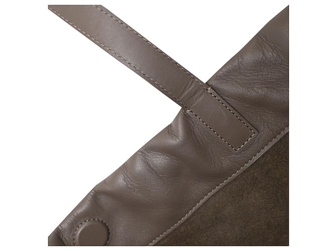 Bolso Tote Monili Brunello Cucinelli en piel marrón - vista 13