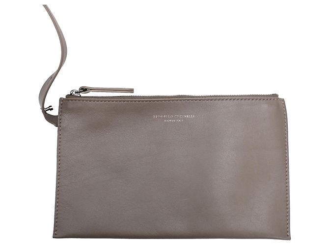 Bolso Tote Monili Brunello Cucinelli en piel marrón - vista 15