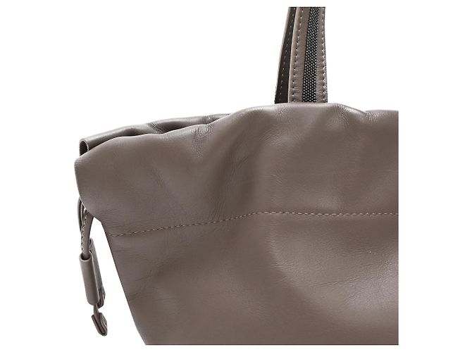 Bolso Tote Monili Brunello Cucinelli en piel marrón - vista 20