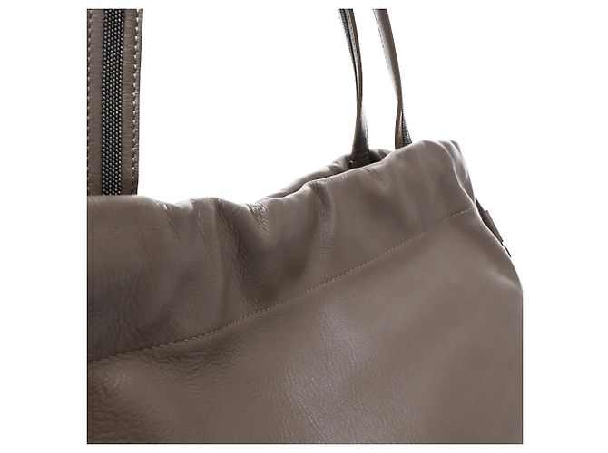 Bolso Tote Monili Brunello Cucinelli en piel marrón - vista 23