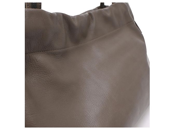 Bolso Tote Monili Brunello Cucinelli en piel marrón - vista 25