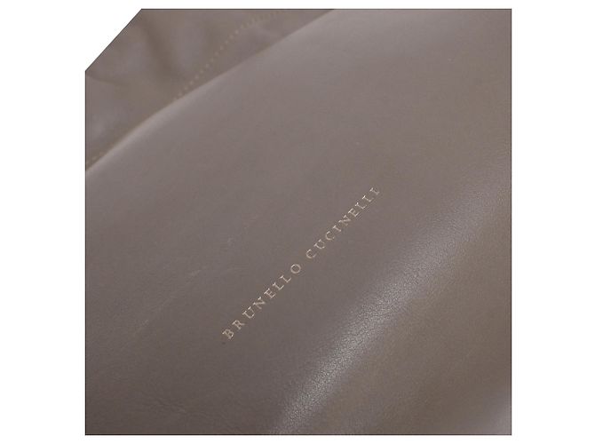Bolso Tote Monili Brunello Cucinelli en piel marrón - vista 30