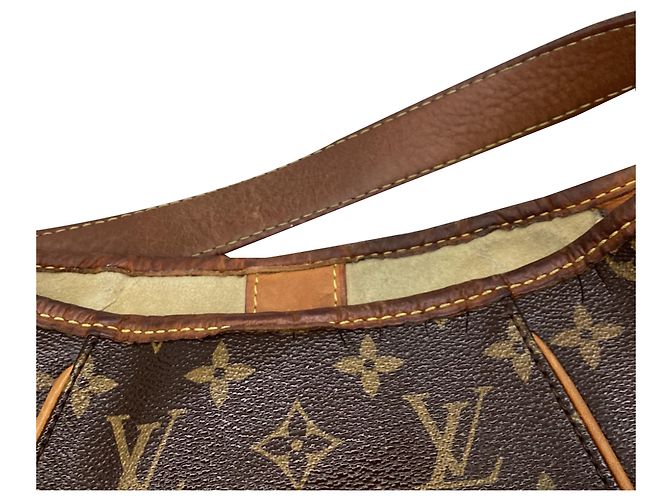 Borsa Louis Vuitton Monogram Galliera PM in tela rivestita marrone D'oro Metallico - vista 11