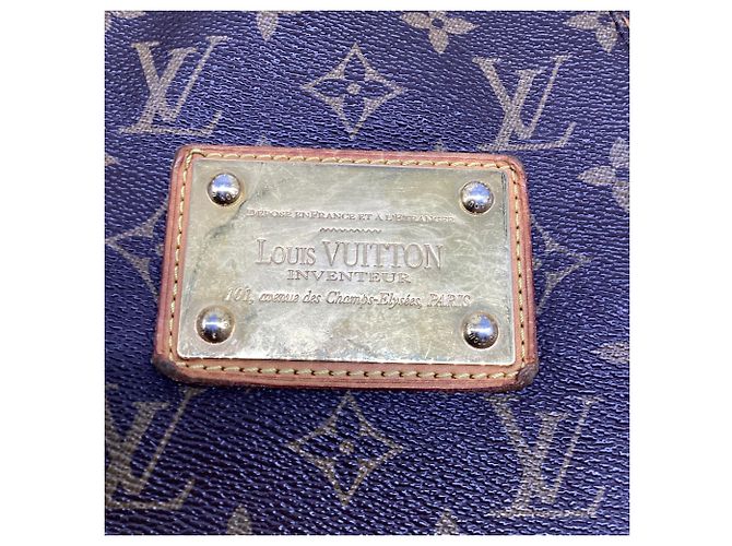 Borsa Louis Vuitton Monogram Galliera PM in tela rivestita marrone D'oro Metallico - vista 12