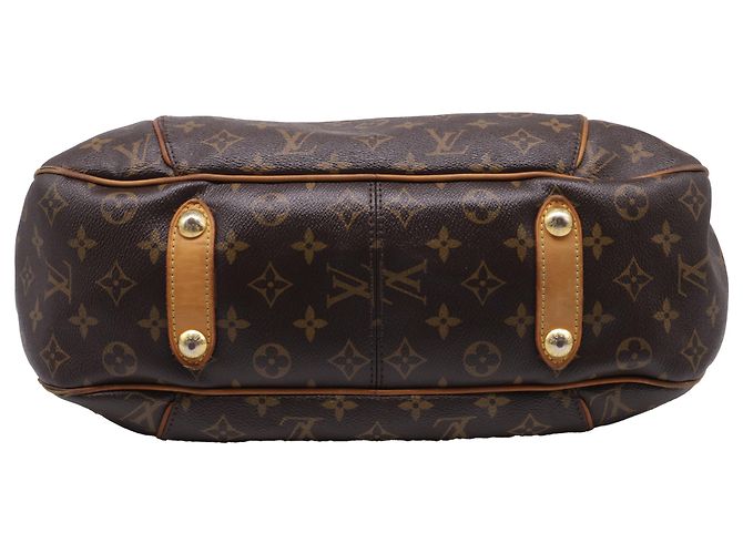 Borsa Louis Vuitton Monogram Galliera PM in tela rivestita marrone D'oro Metallico - vista 5